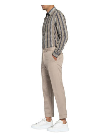 Boss Chino Perin Mit Leinen beige