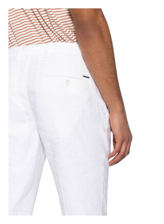 Boss Chino Stanino Slim Fit Mit Leinen weiss