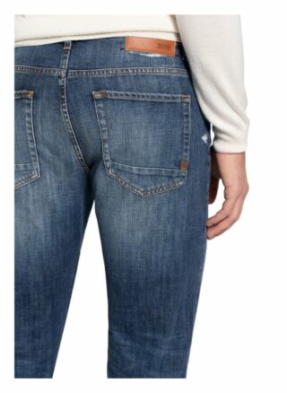Boss Destroyed Jeans Taber Tapered Fit blau