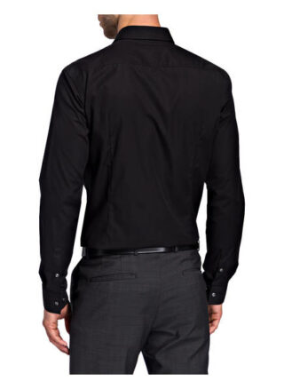 Boss Isko Business-Hemd Herren, Schwarz