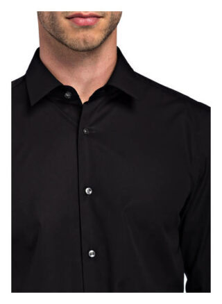 Boss Isko Business-Hemd Herren, Schwarz
