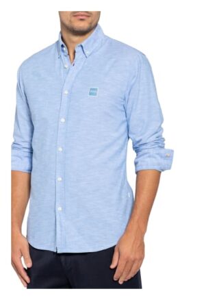 Boss Mabsoot Casual-Hemd Herren, Blau