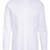 Boss Hemd Race Regular Fit Mit Stehkragen weiss