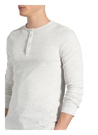 Boss Henley-Shirt Trix weiss