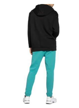 Boss Swoven Hoodie Herren, Schwarz
