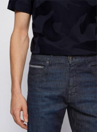 Boss Jeans Albany Straight Fit blau