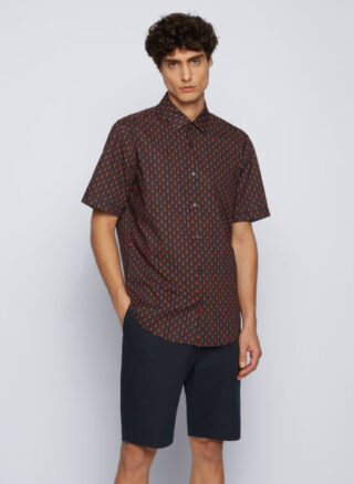Boss Kurzarm-Hemd Luka 2f orange