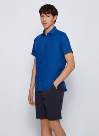 Boss Kurzarm-Hemd Rash blau