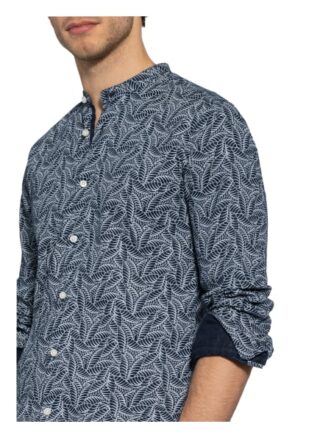 Boss Rolfo Leinenhemd Herren, Blau