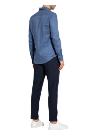 Boss Ronni Leinenhemd Herren, Blau