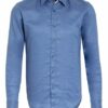 Boss Ronni Leinenhemd Herren, Blau