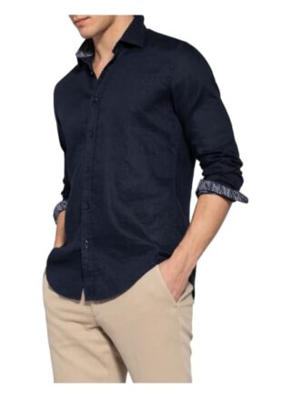 Boss Ronni Leinenhemd Herren, Blau