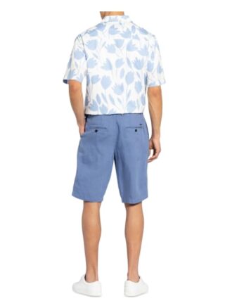 Boss Rigan Leinenshorts Herren, Blau