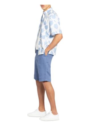 Boss Rigan Leinenshorts Herren, Blau