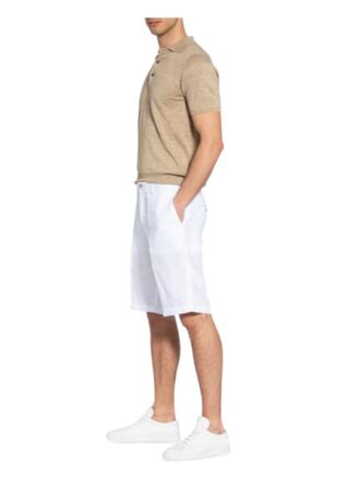 Boss Rigan Leinenshorts Herren, Weiß
