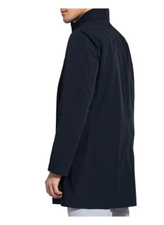 Boss Deean Stehkragenmantel Herren, Blau