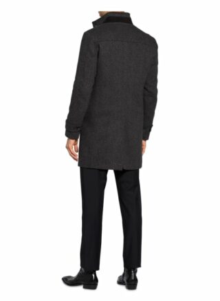 Boss Tammo Stehkragenmantel Herren, Grau