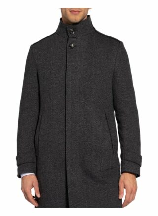 Boss Tammo Stehkragenmantel Herren, Grau