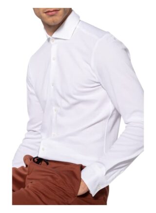 Boss Piqué-Hemd Jason Slim Fit weiss