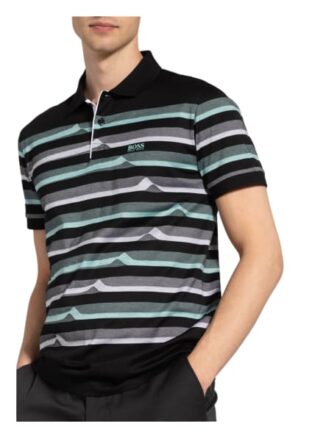 Boss Paddy Pique-Poloshirt Herren, Schwarz