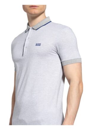 Boss Paule Pique-Poloshirt Herren, Grau