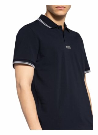 Boss Pchup Pique-Poloshirt Herren, Blau