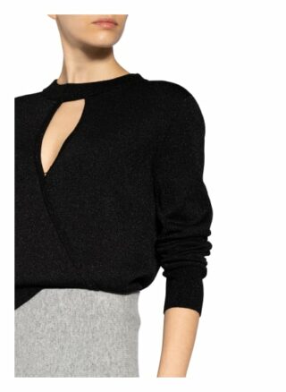 Boss Pullover Floricia In Wickeloptik schwarz