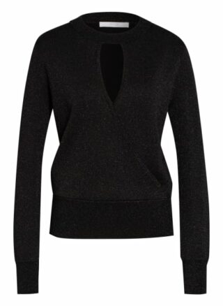 Boss Pullover Floricia In Wickeloptik schwarz