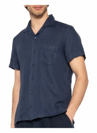 Boss Resorthemd Rhythm Regular Fit Aus Leinen blau