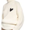 Boss Rollkragenpullover Fynja Mit Swarovski Kristallen weiss