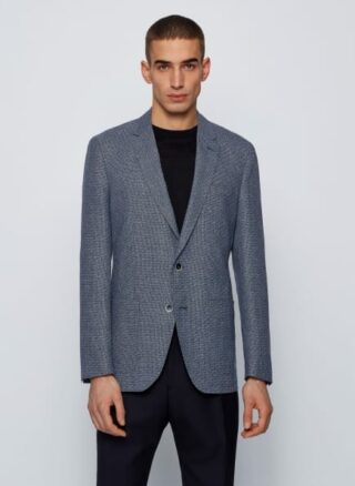 Boss Sakko Haylon blau