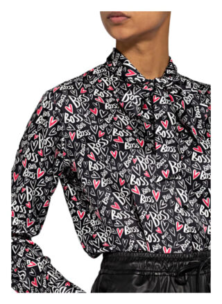 Boss Bansuma Schluppenbluse Damen, Schwarz