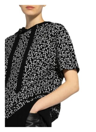 Boss Strick-Hoodie Flara schwarz
