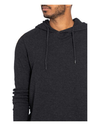 Boss Strick-Hoodie Thoody schwarz