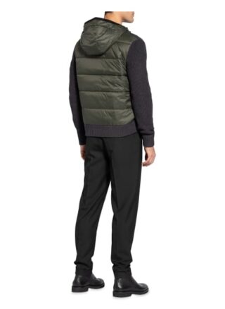 Boss Strickjacke Alachite Im Materialmix grau
