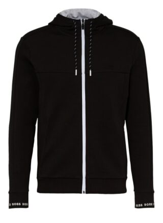 Boss Saggy Sweatjacke Herren, Schwarz