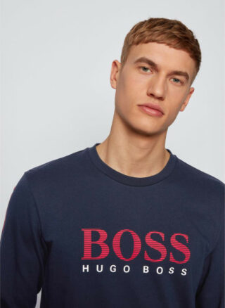 Boss Authentic Sweatshirt Sweatshirt Herren, Blau
