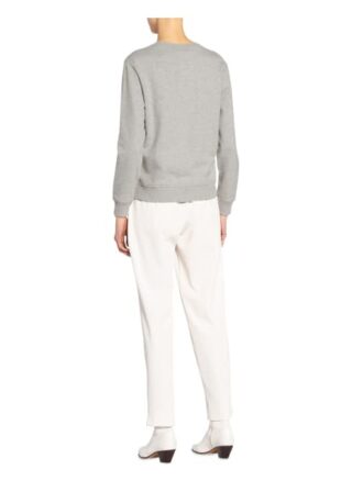 Boss Sweatshirt Ebossa Mit Schmucksteinbesatz silber