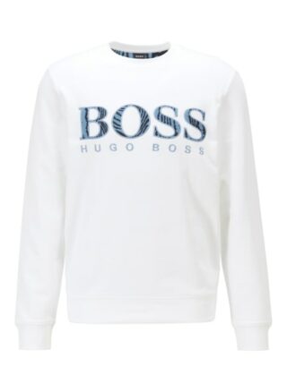 Boss Sweatshirt Welogo weiss