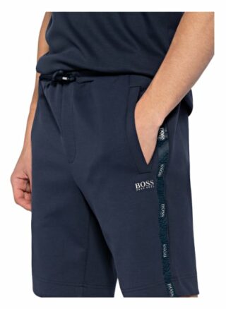 Boss Sweatshorts Headlo Mit Galonstreifen blau