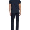 Boss Curved T-Shirt Herren, Blau