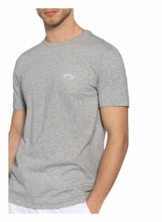 Boss Curved T-Shirt Herren, Grau