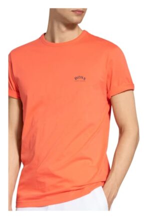 Boss Curved T-Shirt Herren, Rot