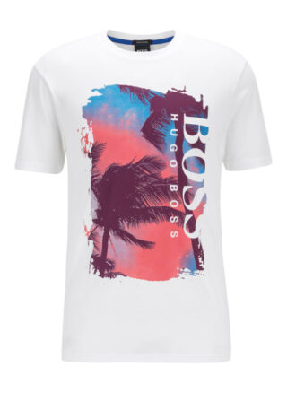 Boss Tsummery T-Shirt Herren, Weiß