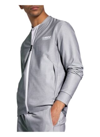 Boss Trainingsjacke Sariq grau