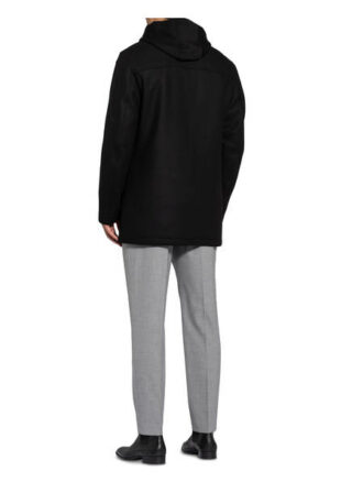 Boss Coxtan Wollmantel Herren, Schwarz