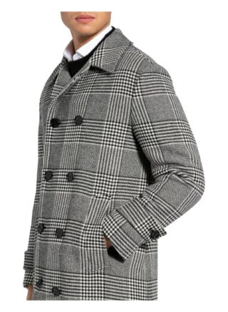 Boss Godeon Wollmantel Herren, Schwarz