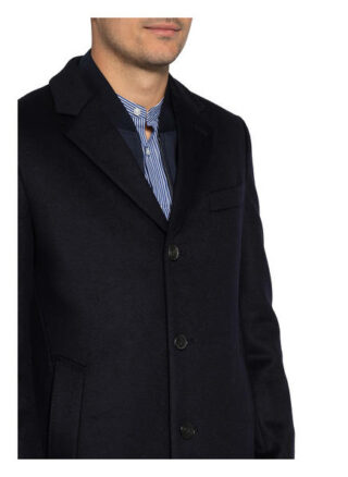 Boss Nye Wollmantel Herren, Blau