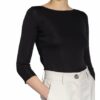 Boviva Shirt Mit 3/4-Arm schwarz