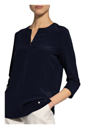 Brax Blusenshirt Clarissa Im Materialmix Mit 3/4-Arm blau